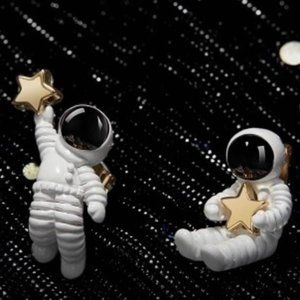 Cosmic Astronaut Star Dainty Stud Earrings Nasa